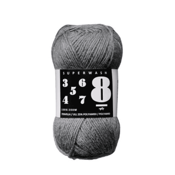 8-ply markus company sukkalanka tummanharmaa 100g (4014) | säästötalo latvala